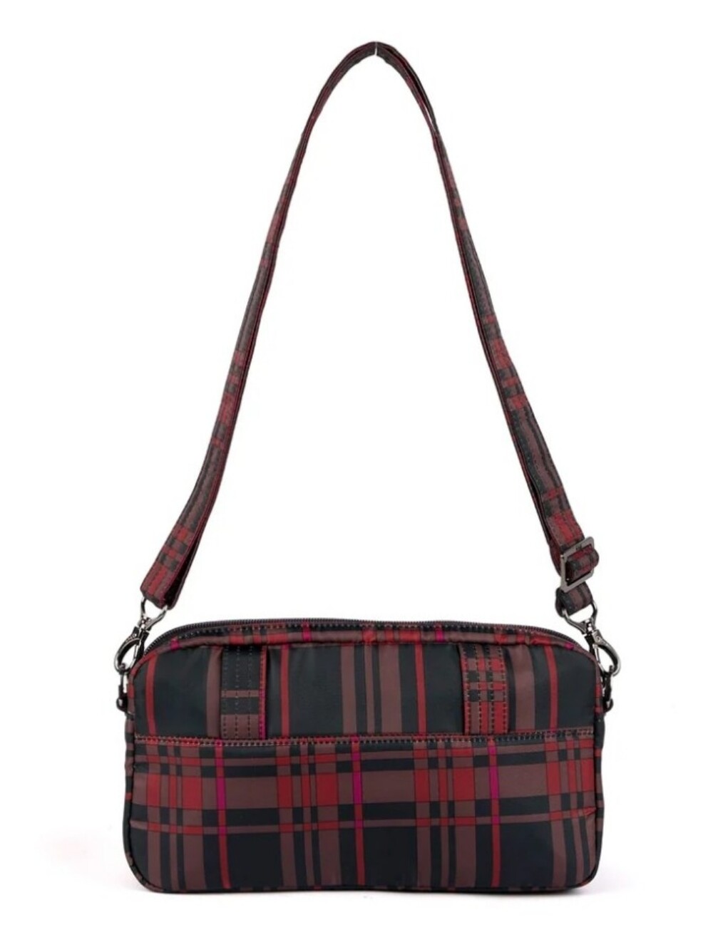 $75 Retail NWT Lug Belt Bag, Sling, & Crossbody Bag In Berry Plaid (HTF!) - Picture 10 of 14